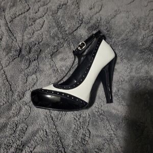 Elegant Black and White Heels